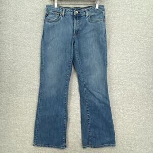 Ralph Lauren Polo Jeans Womens 8 Stretch Kelly Low Rise Bootcut Light Wash Denim